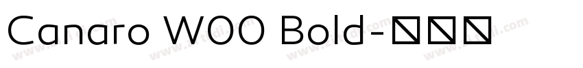 Canaro W00 Bold字体转换